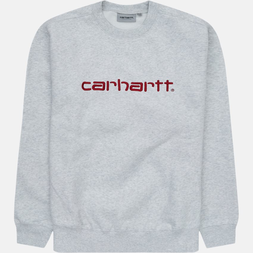 Carhartt WIP Sweatshirts CARHARTT SWEAT I030229 ASH HEATHER/ROCKET